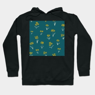 Mustard Field Flowers Hoodie